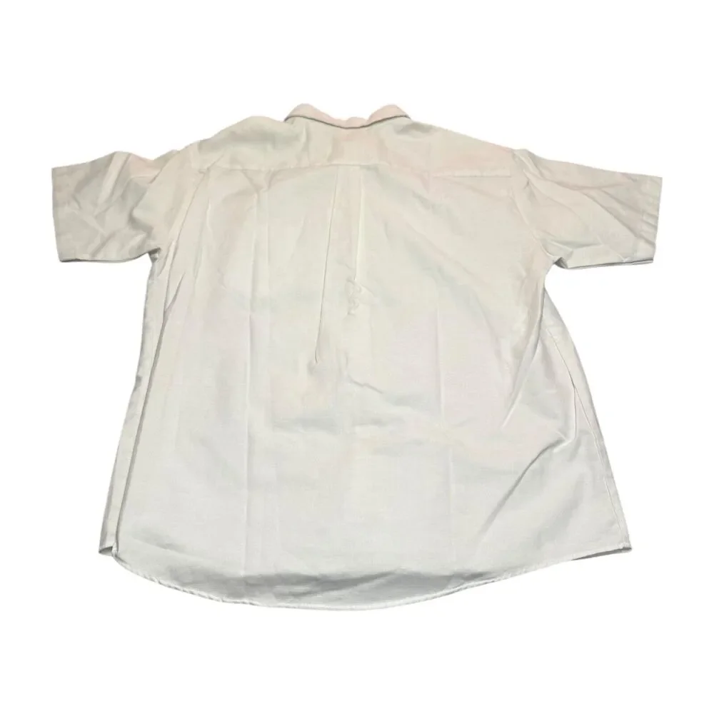 The Disney Store Shirt Men's 10 White Pleated Short Sleeve Collared Button-Down - Picture 3 of 6